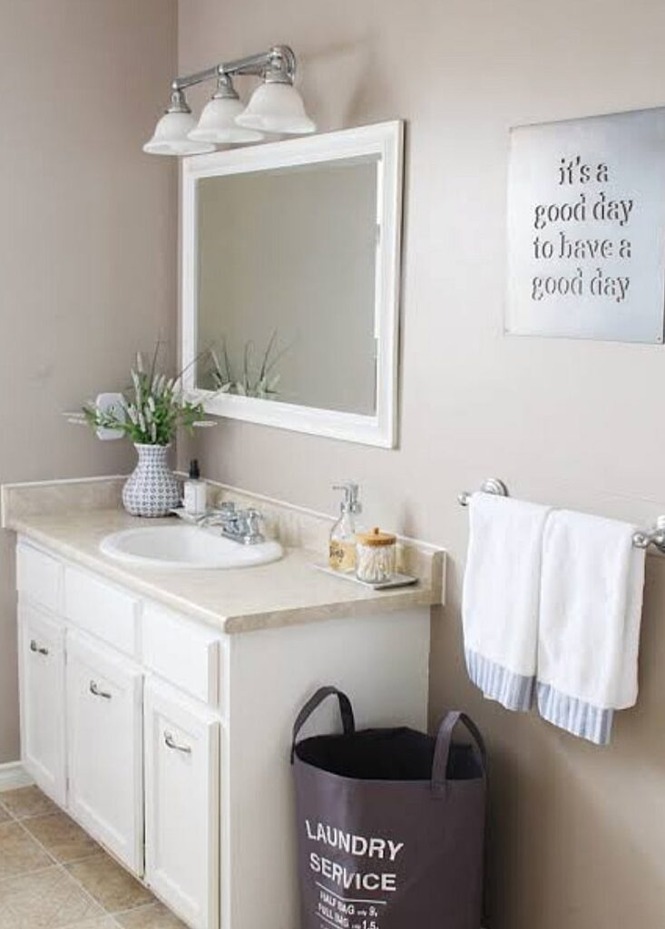 Clear out or organize your bathroom