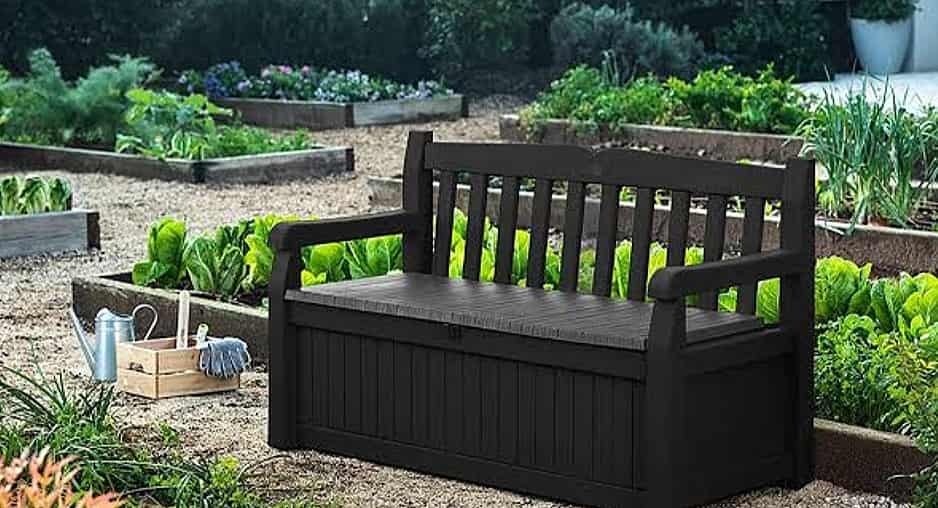 Garden Bench with Hidden Storage